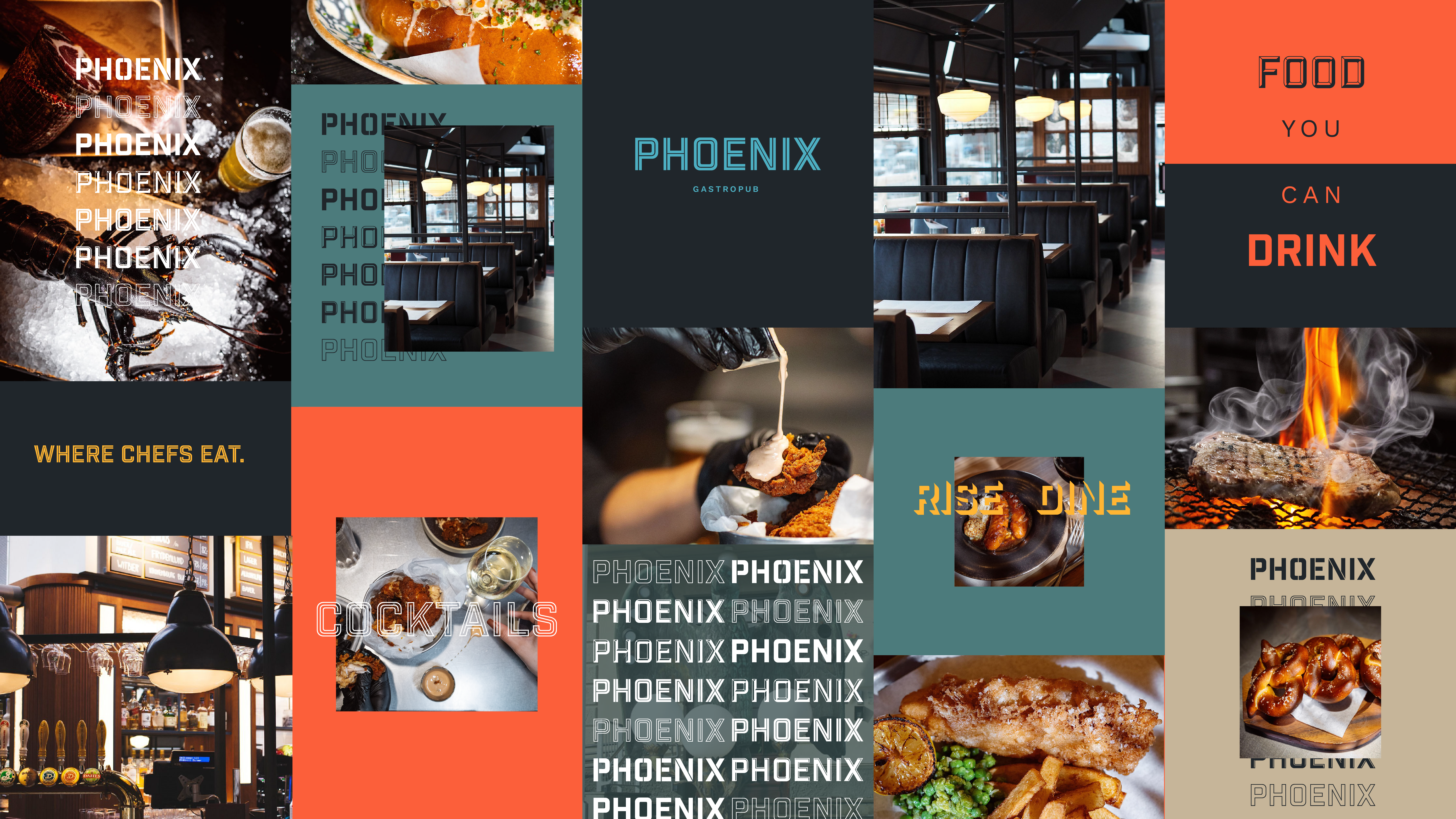 Identitestdesign: Gastropuben Phoenix' nye visuelle identitet.