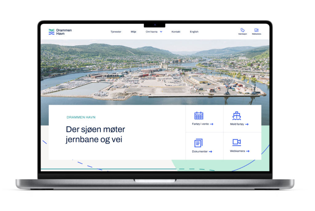 Ikon-design for Drammen Havn.