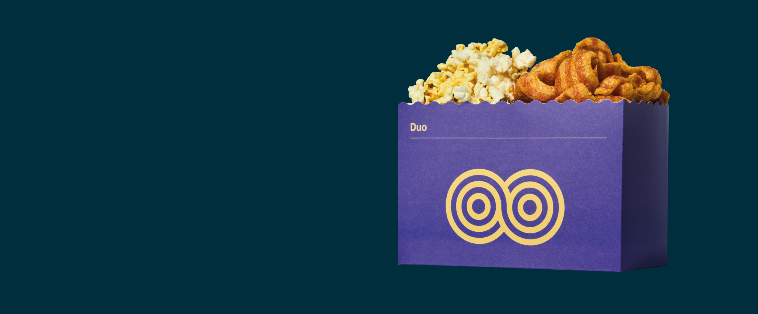 Emballasjedesign: «Duo» – popcorn og baconsnacks i ett.