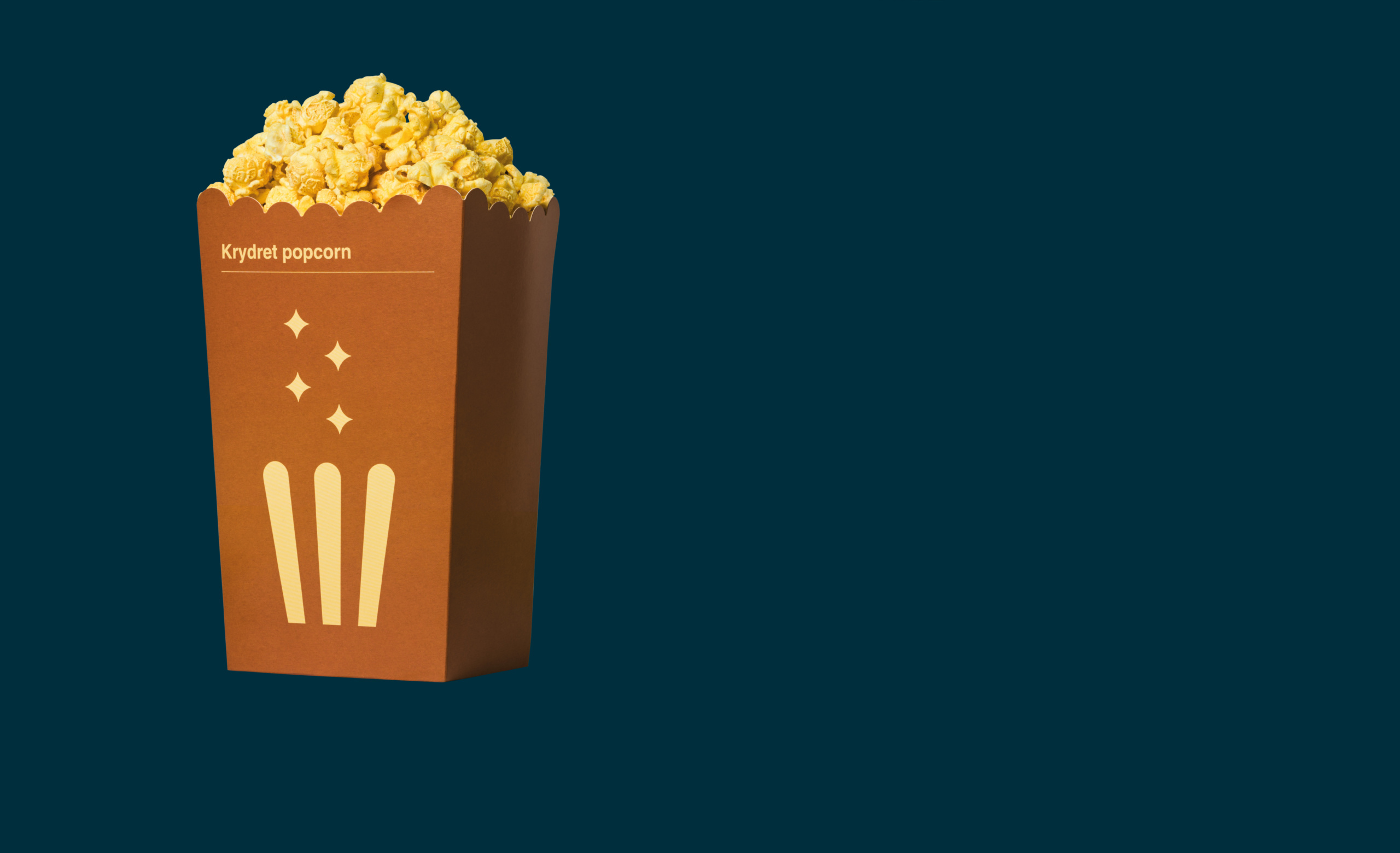 Emballasjedesign: «Krydret popcorn».