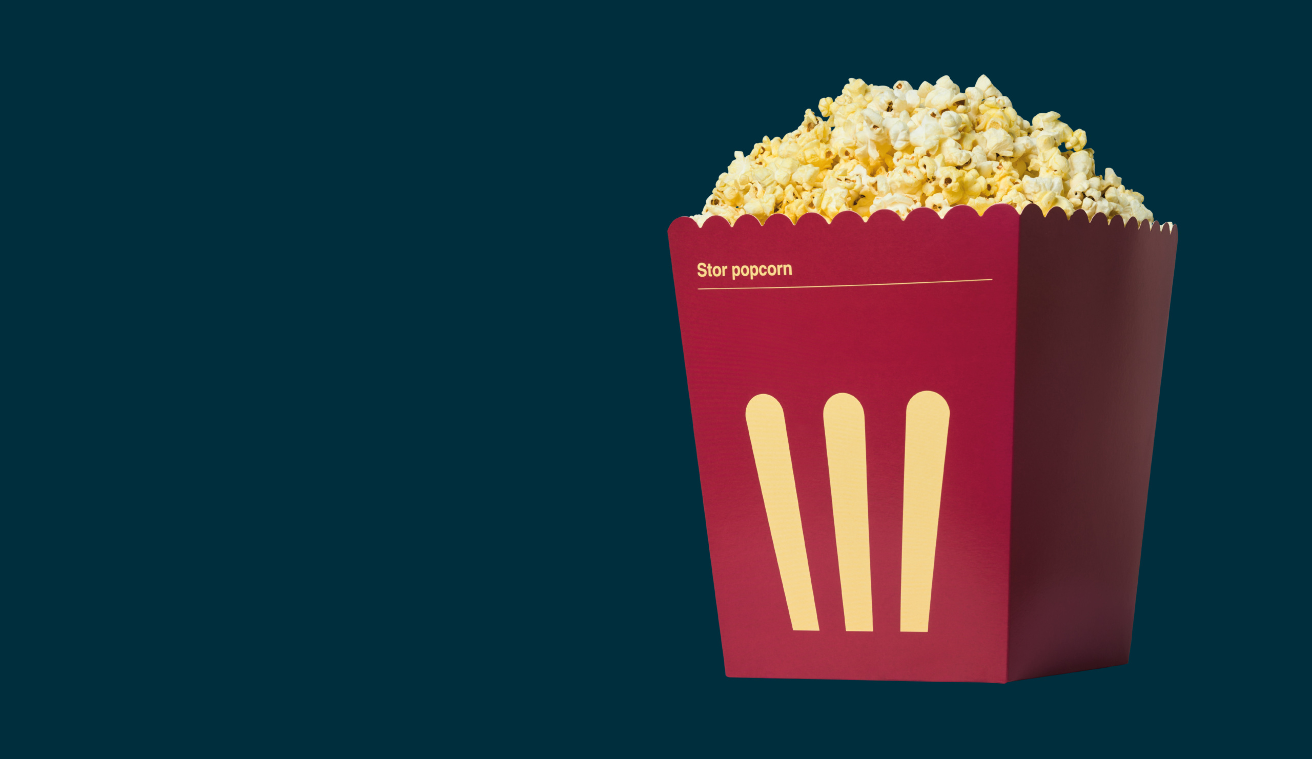 Emballasjedesign: «Stor popcorn».